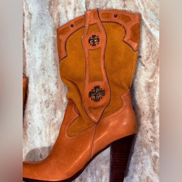 Women’s MIRANDA LAMBERT Candice western suede/leather boots- Size 6 - Picture 2 of 8